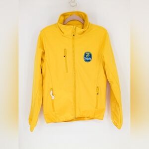 Chiquita Banana Yellow Branded Jacket Promo Full Zip Rare Mens Size Small